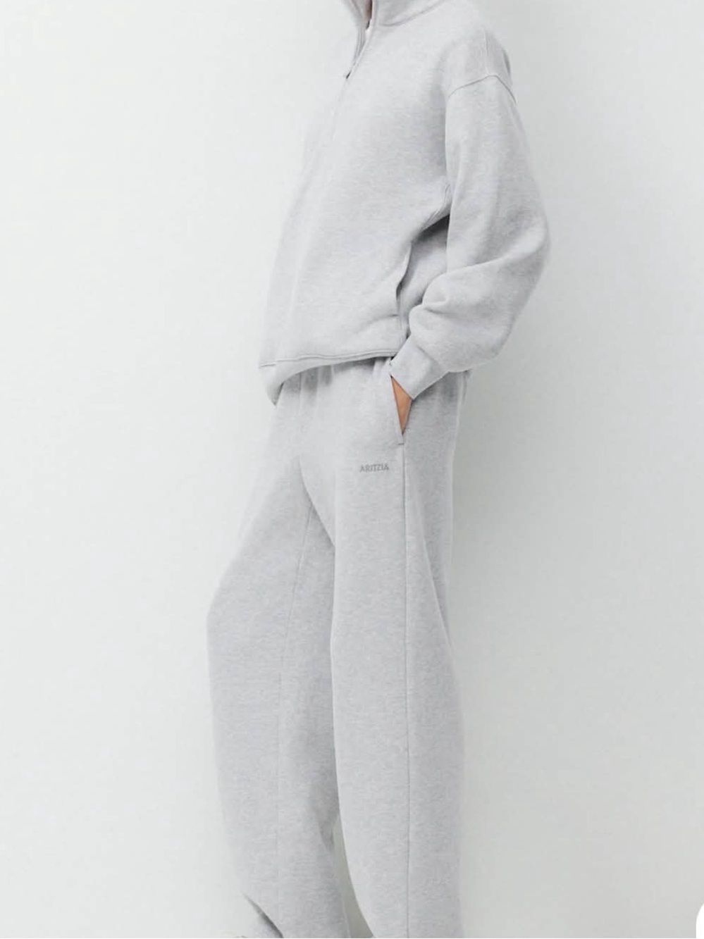 Light Gray Casual Sweatpants aritzia